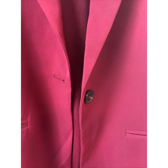 Wayf Women’s Burgundy Blazer Medium Feather Sleeve Jacket NWT - Picture 5 of 8